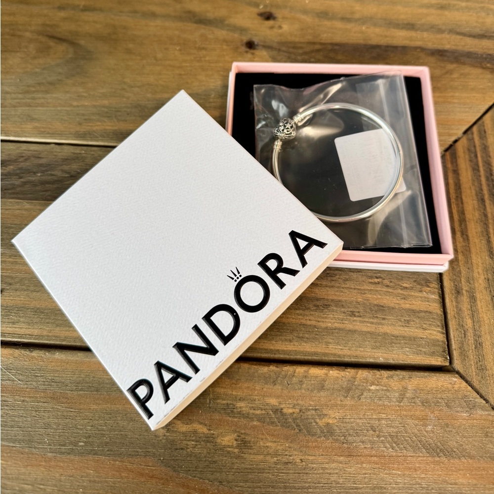 Pandora Celestial Heart Clasp Bangle